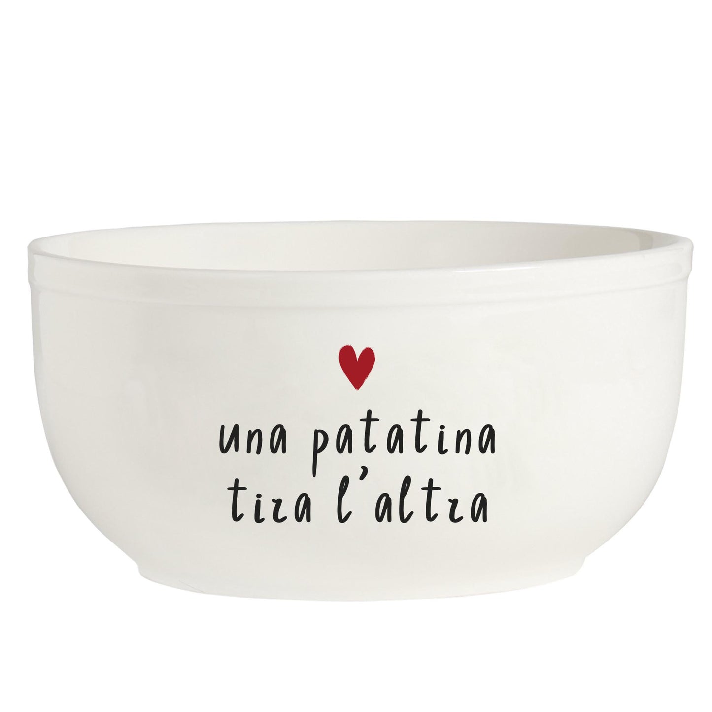 Insalatiera ø 20 "Una Patatina tira l'altra"