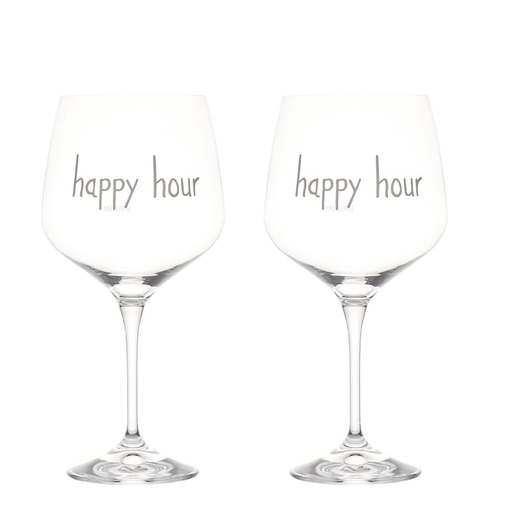 Set 2 Calici Cocktail "Happy Hour"