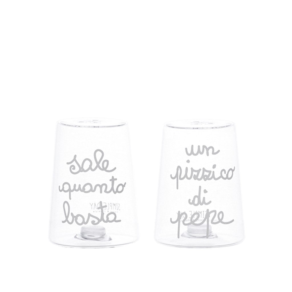 Set Sale e Pepe in vetro