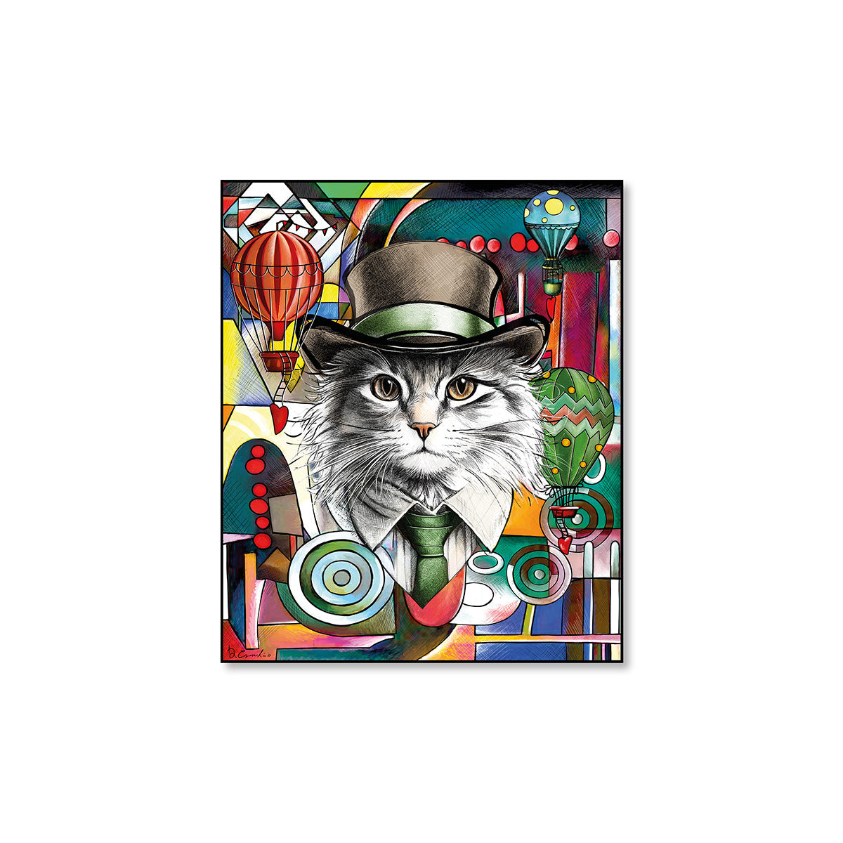 Quadro Human Essence Gatto ”Independence”