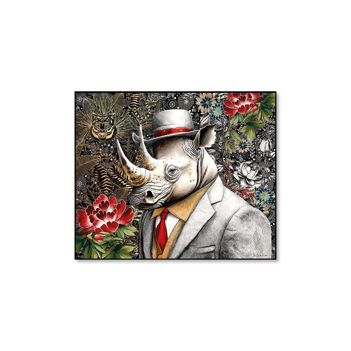 Quadro Human Essence Rinoceronte ”Strength”