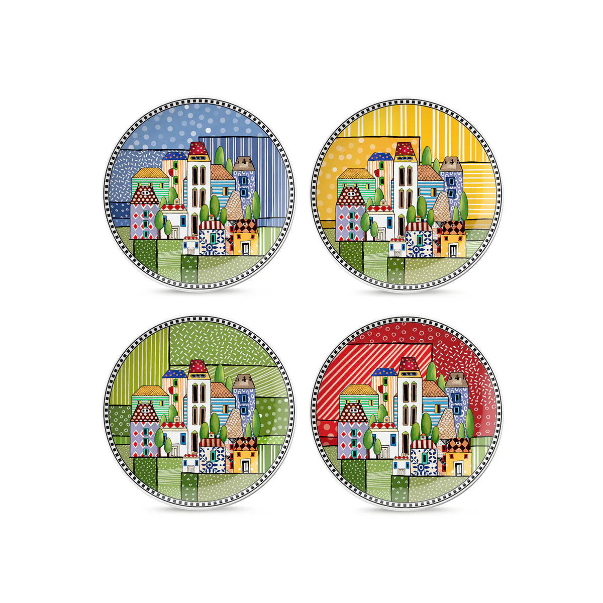 Set 4 Piattini Paese Mio