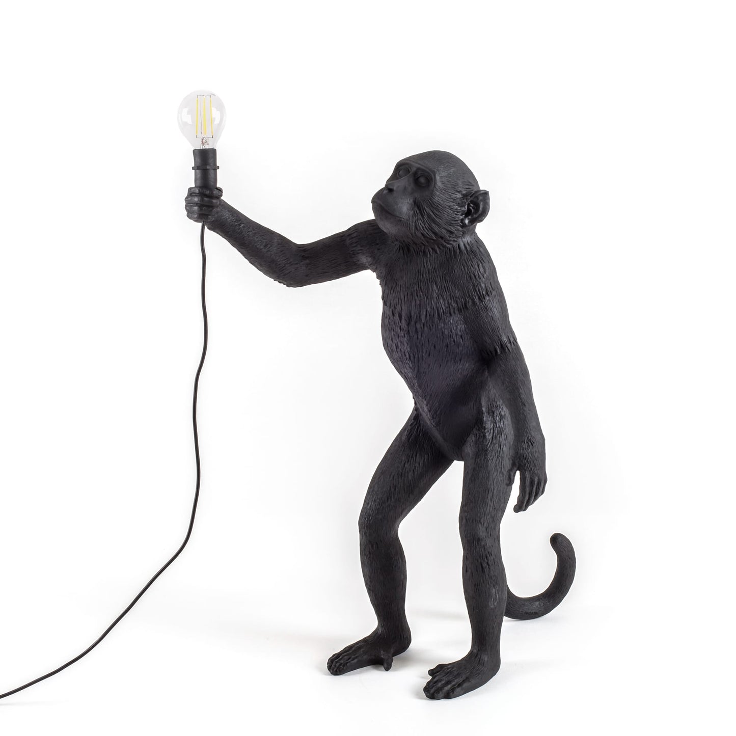 Monkey Lamp Standing Black