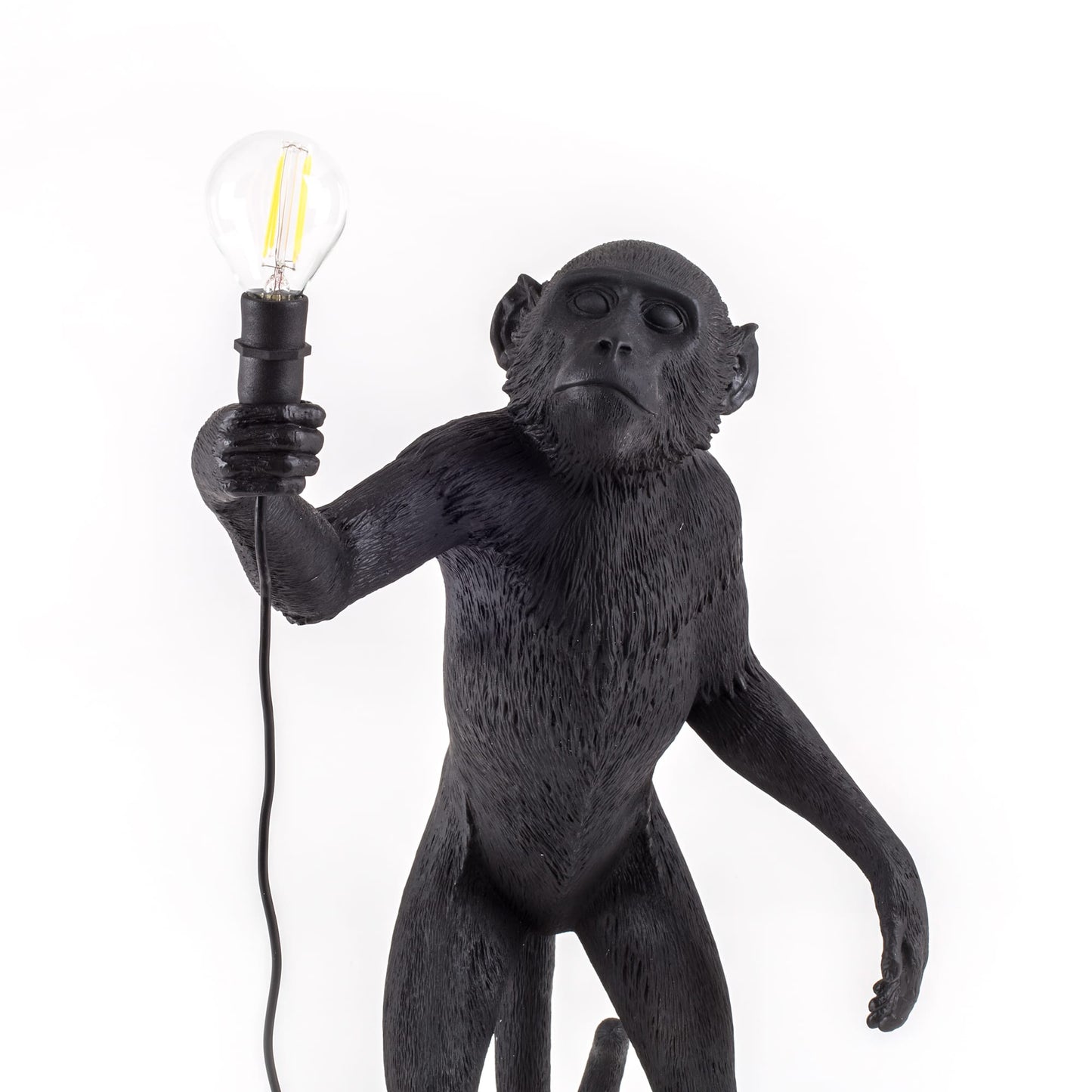 Monkey Lamp Standing Black