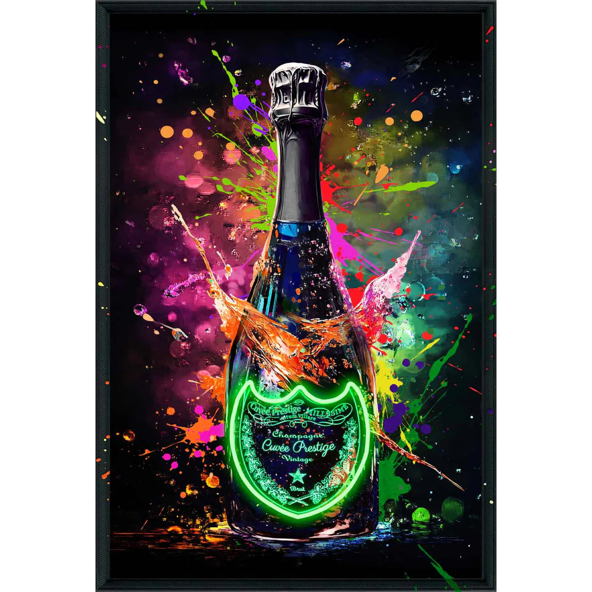 Quadro con LED - Champagne