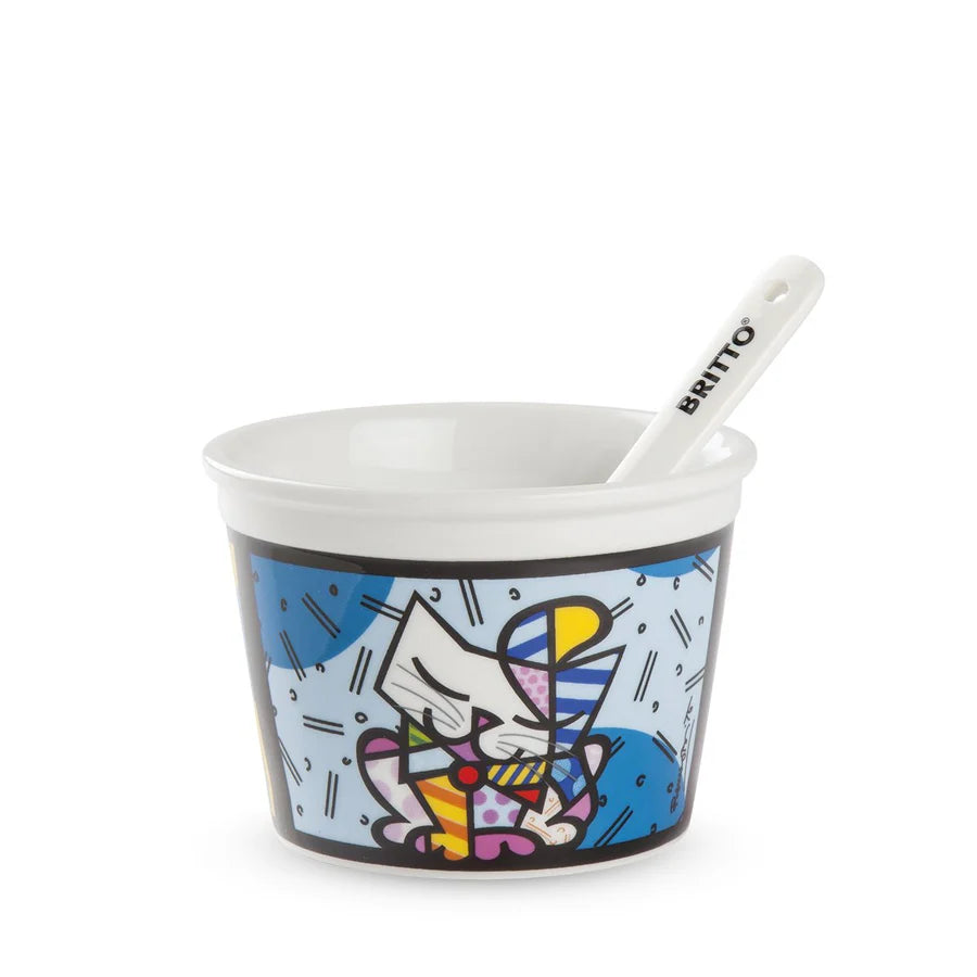 Coppetta + Cucchiaino BRITTO - Vari Decori