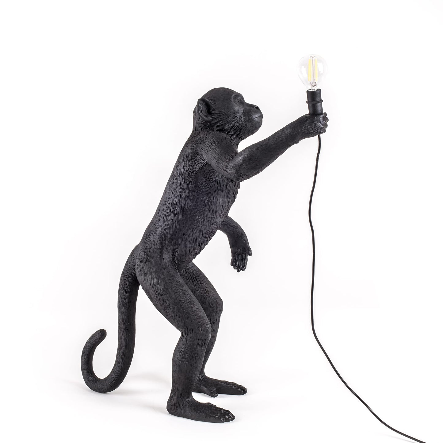 Monkey Lamp Standing Black