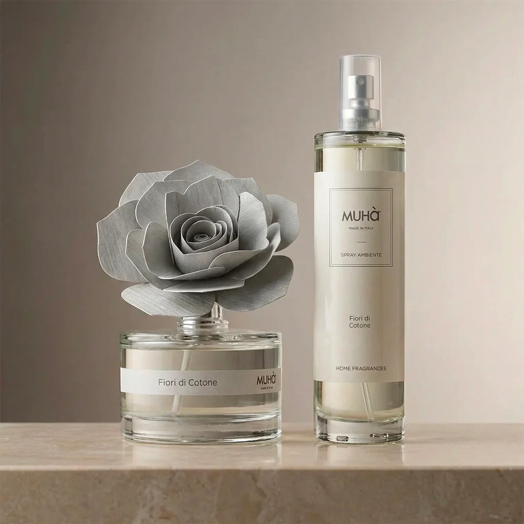 Set Profumatore Rose 50ml + Spray Ambiente - FIORI DI COTONE