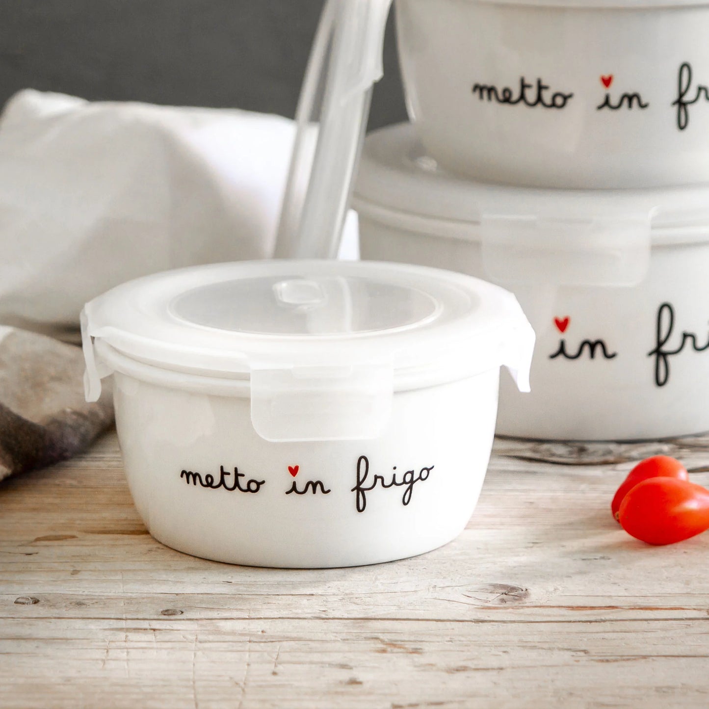 Contenitore con tappo M "Metto in Frigo"