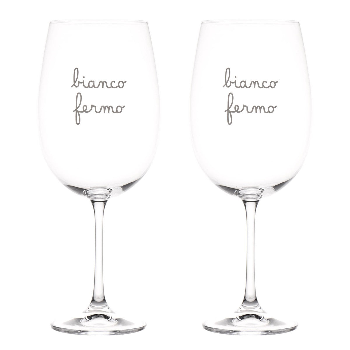 Set 2 Calici Vino "Bianco Fermo"