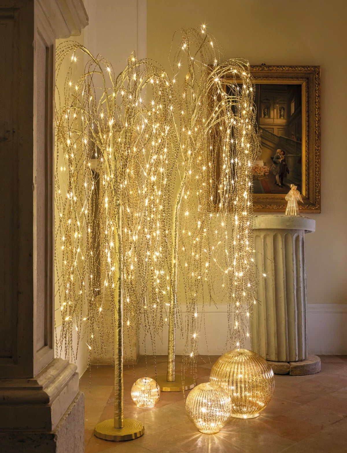 Decorazione Led Salice D'Oro