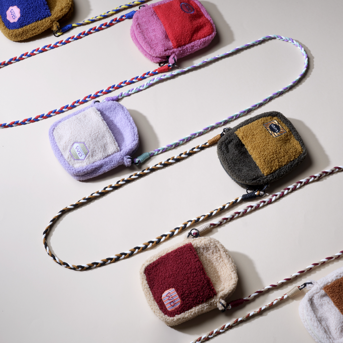 Borsa a Tracolla effetto Bouclè - Vari Colori