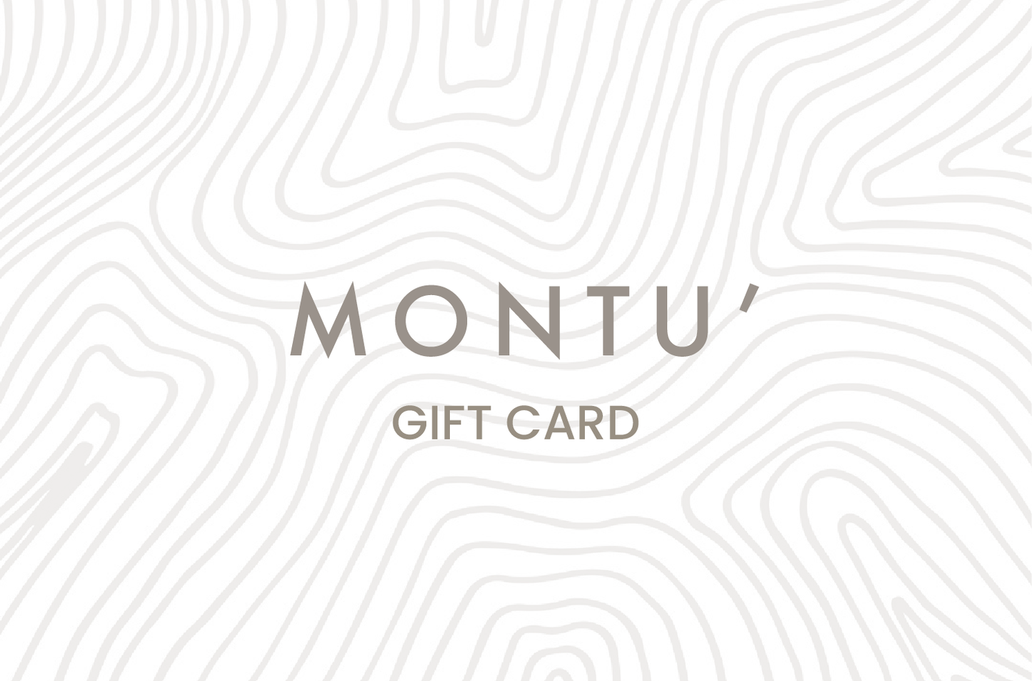 Gift Card Montù