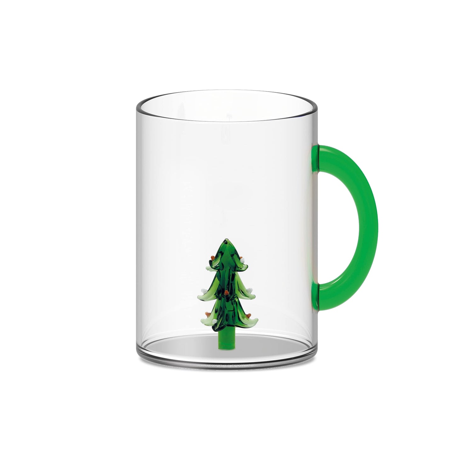 Mug in vetro con soggetto Natalizio
