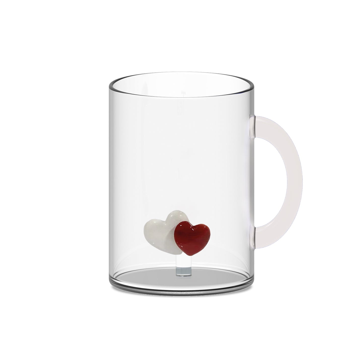 Mug in vetro con soggetto