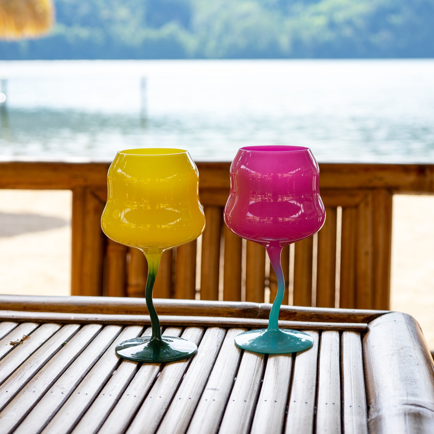 Set 2 calici da cocktail in vetro - Vari Colori