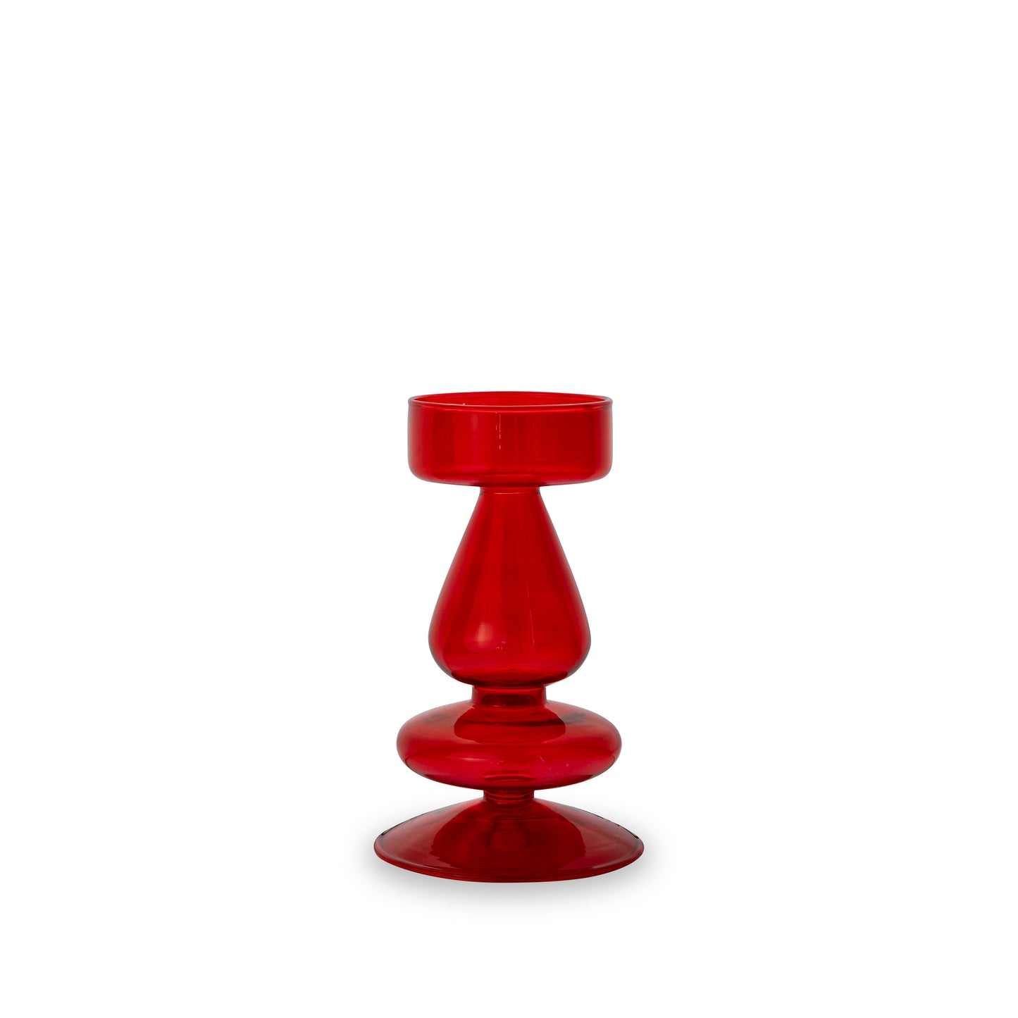 Vaso/ Porta Tealight in Vetro H15 - Vari Colori