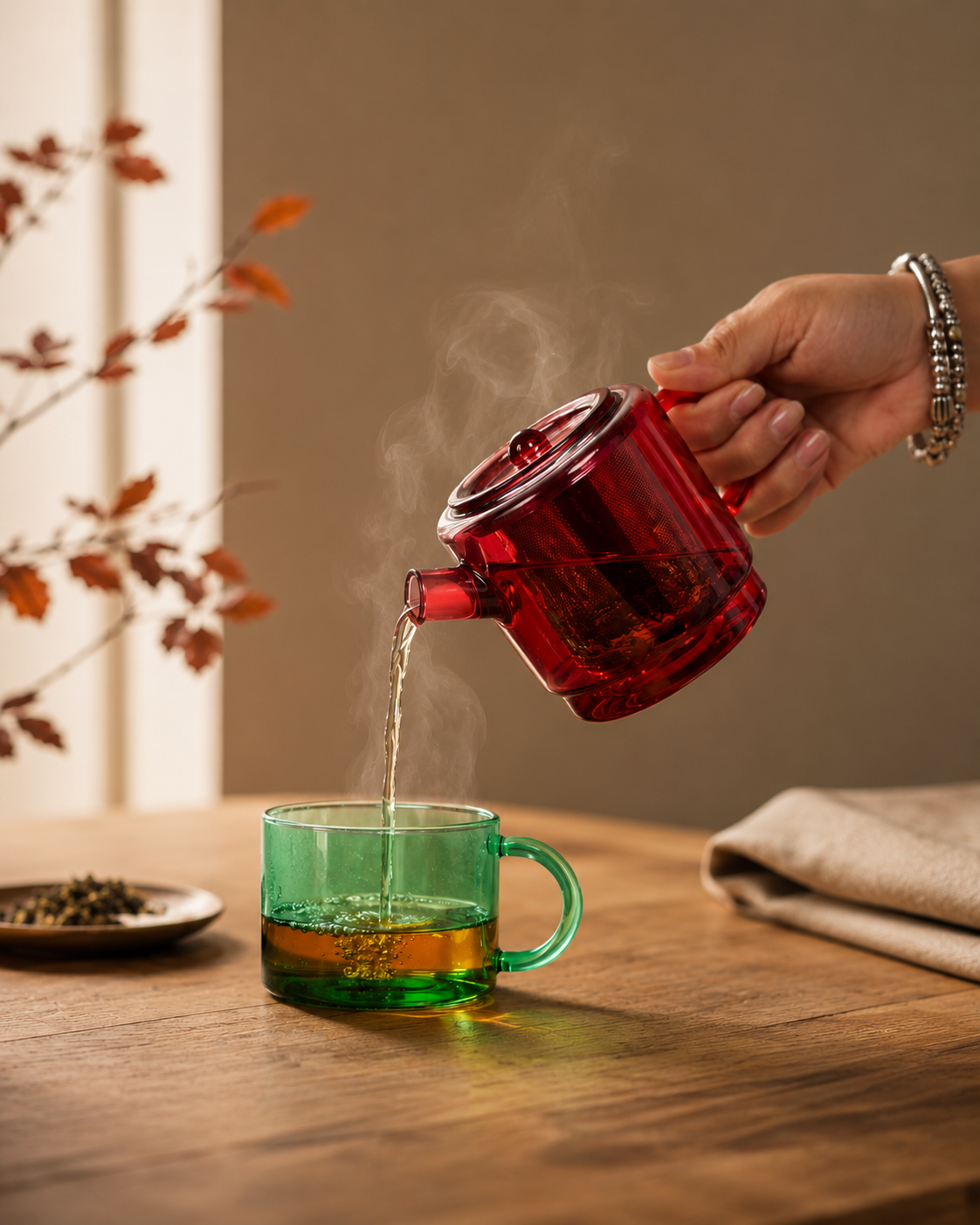 Tea for One in Vetro - Vari Colori