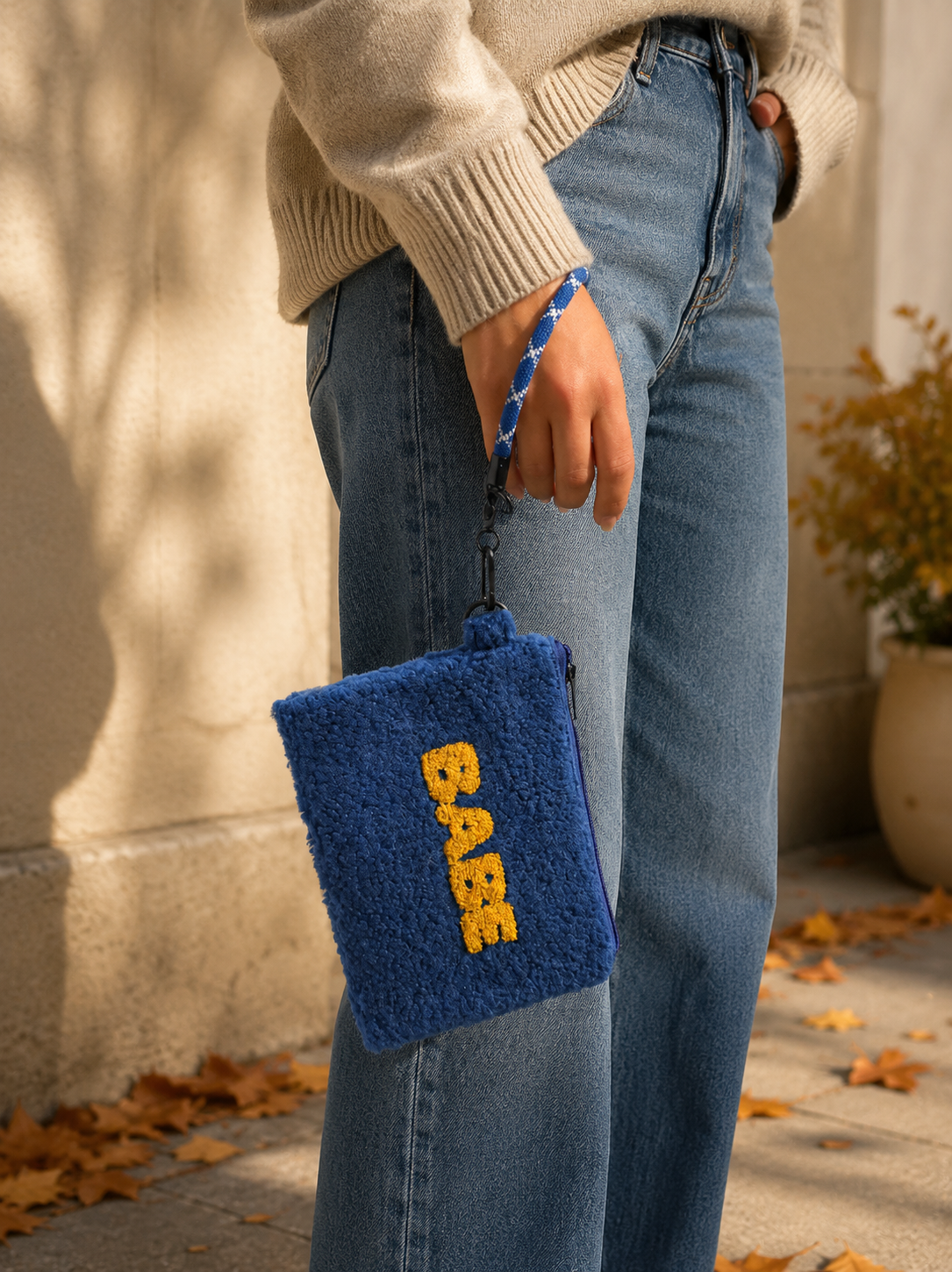 Pochette effetto Bouclè - Varie Scritte