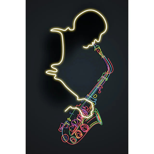 Quadro con LED - Sax