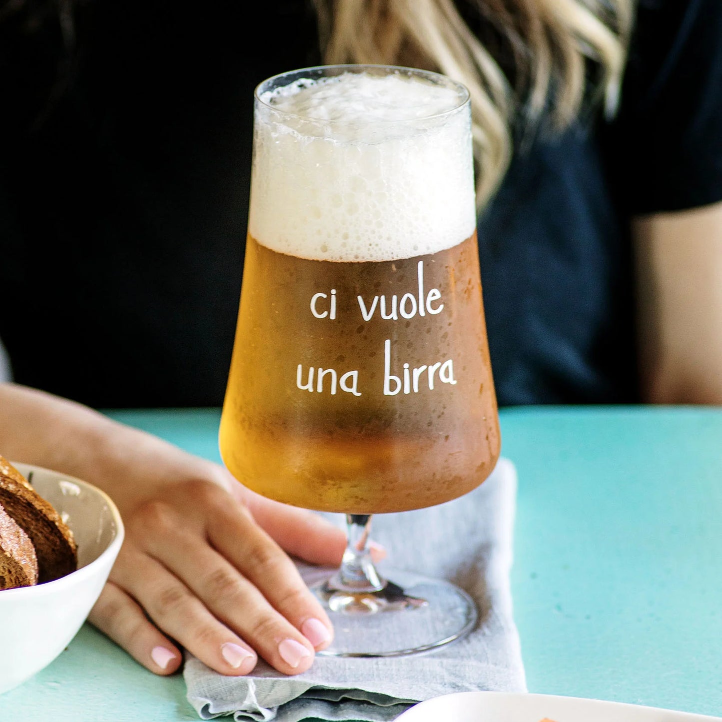 Set 2 Calici Birra "Ci vuole una Birra"
