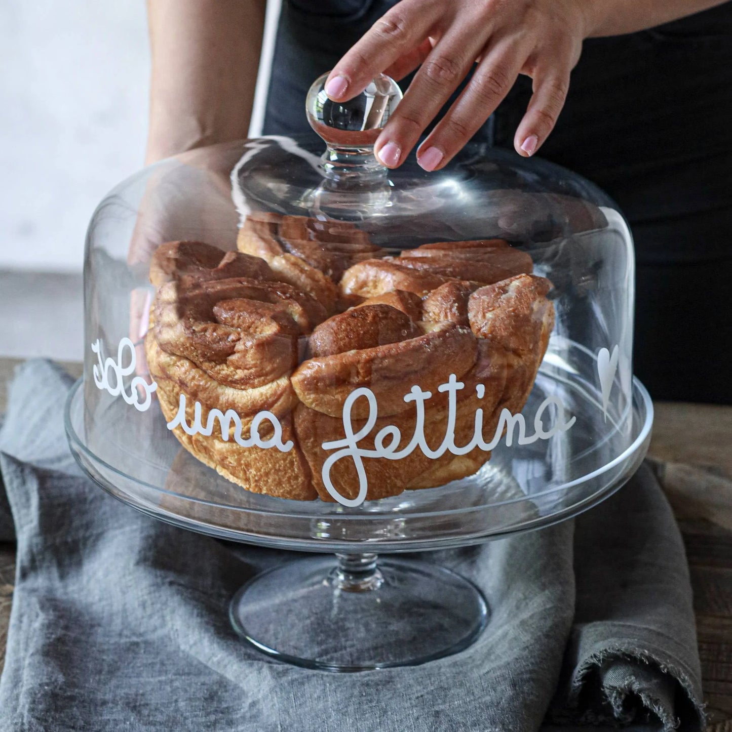 Campana in vetro Piccola "Solo una fettina" - Varie Misure