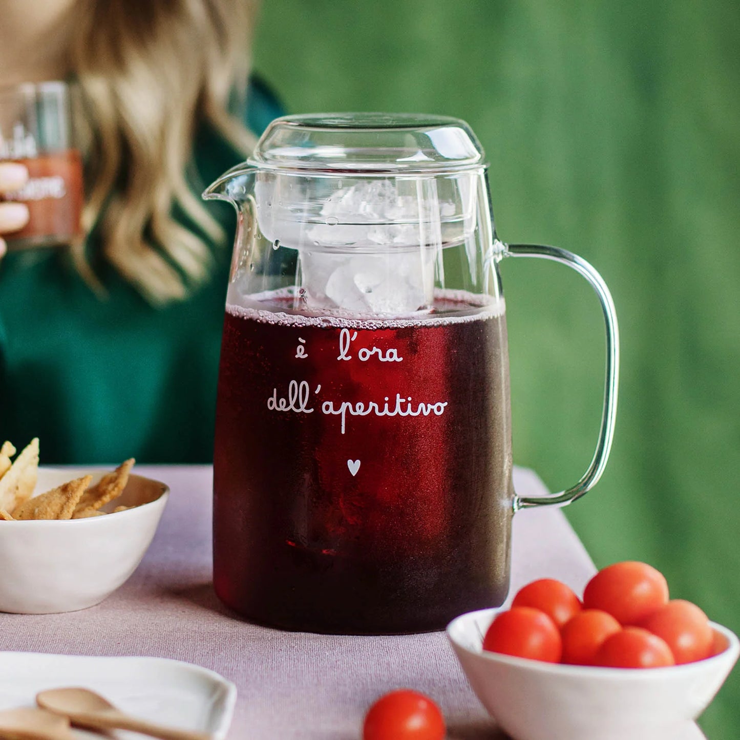 Caraffa con Portaghiaccio "È l'ora dell'Aperitivo"