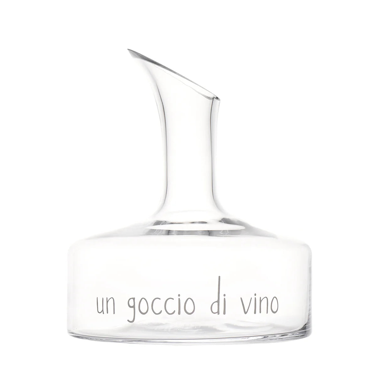 Decanter in vetro "Un Goccio di Vino"