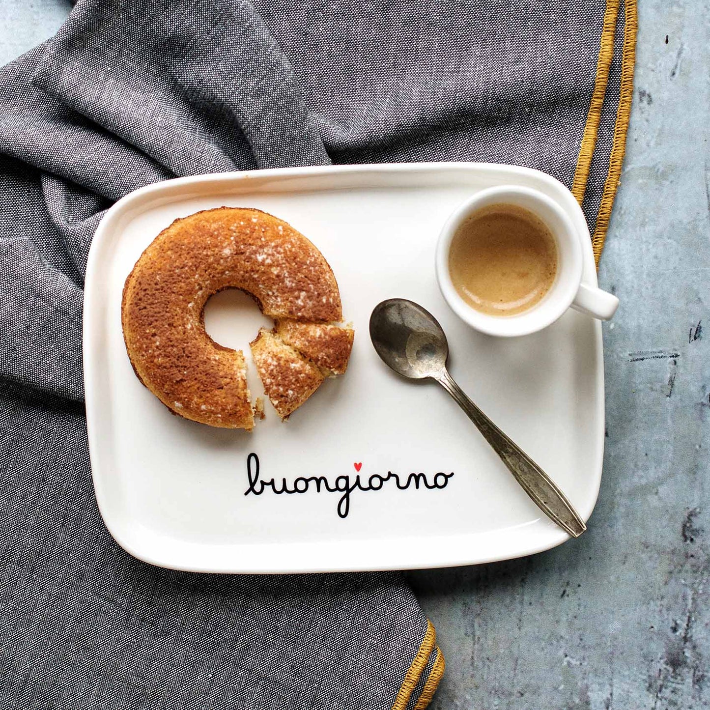 Vassoio Rettangolare "Buongiorno"