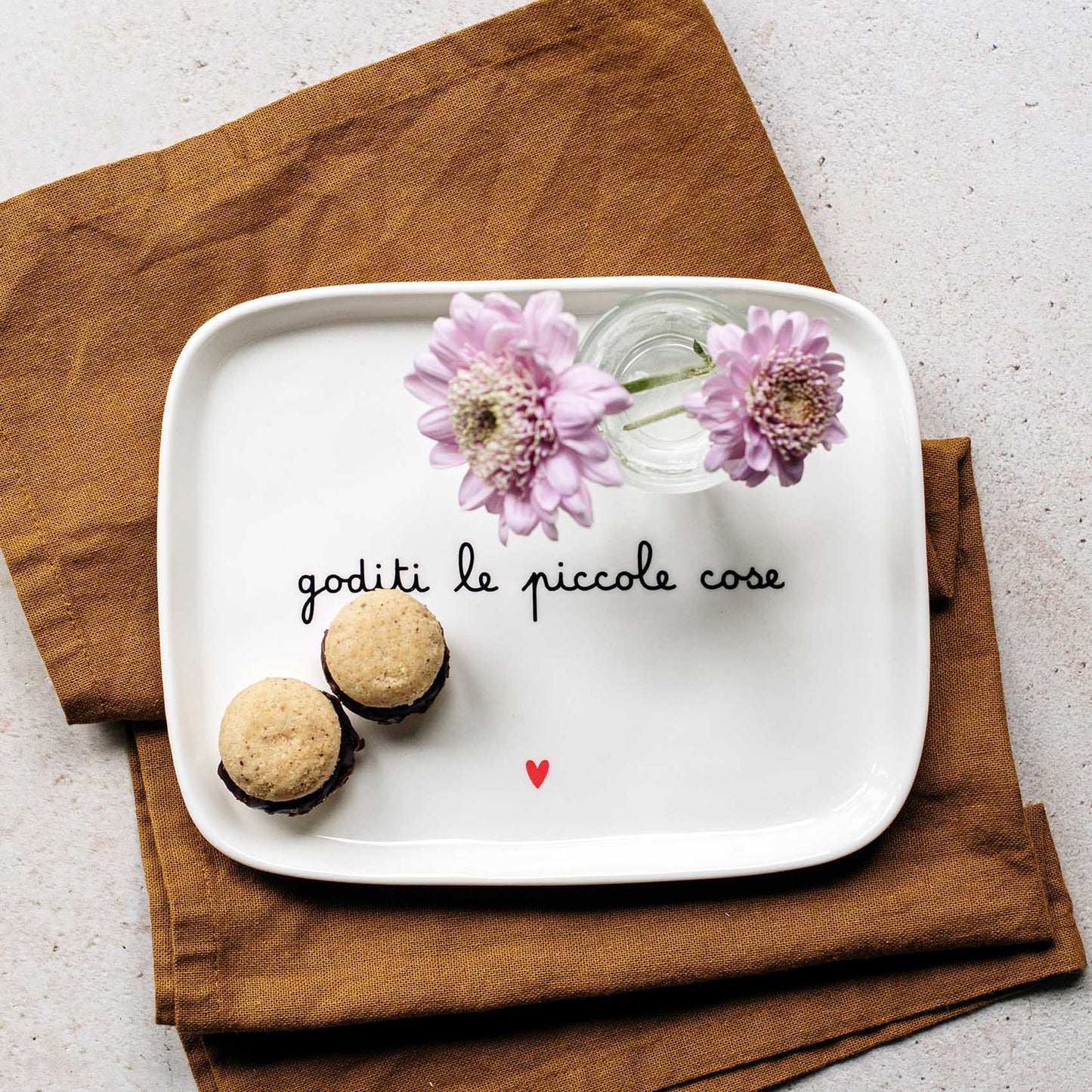 Vassoio Rettangolare "Goditi le piccole cose"