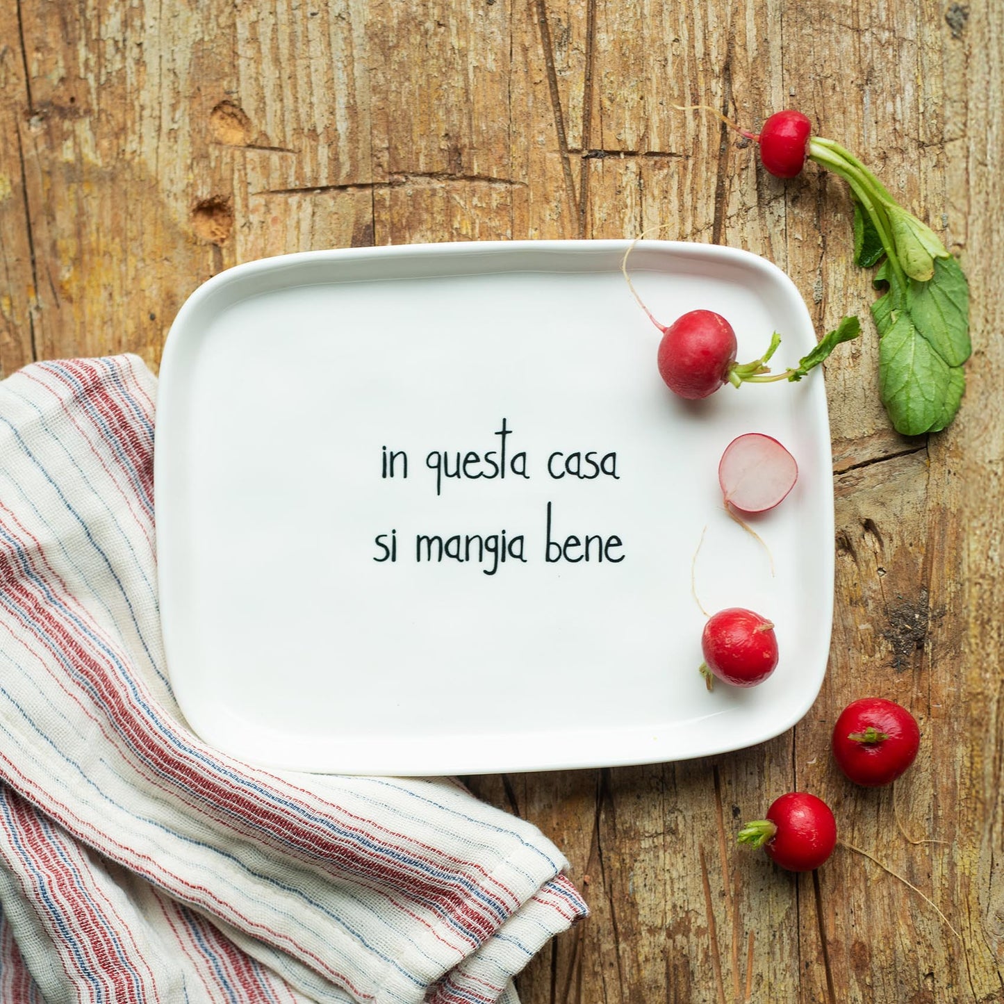 Vassoio Rettangolare "In questa Casa si mangia Bene"