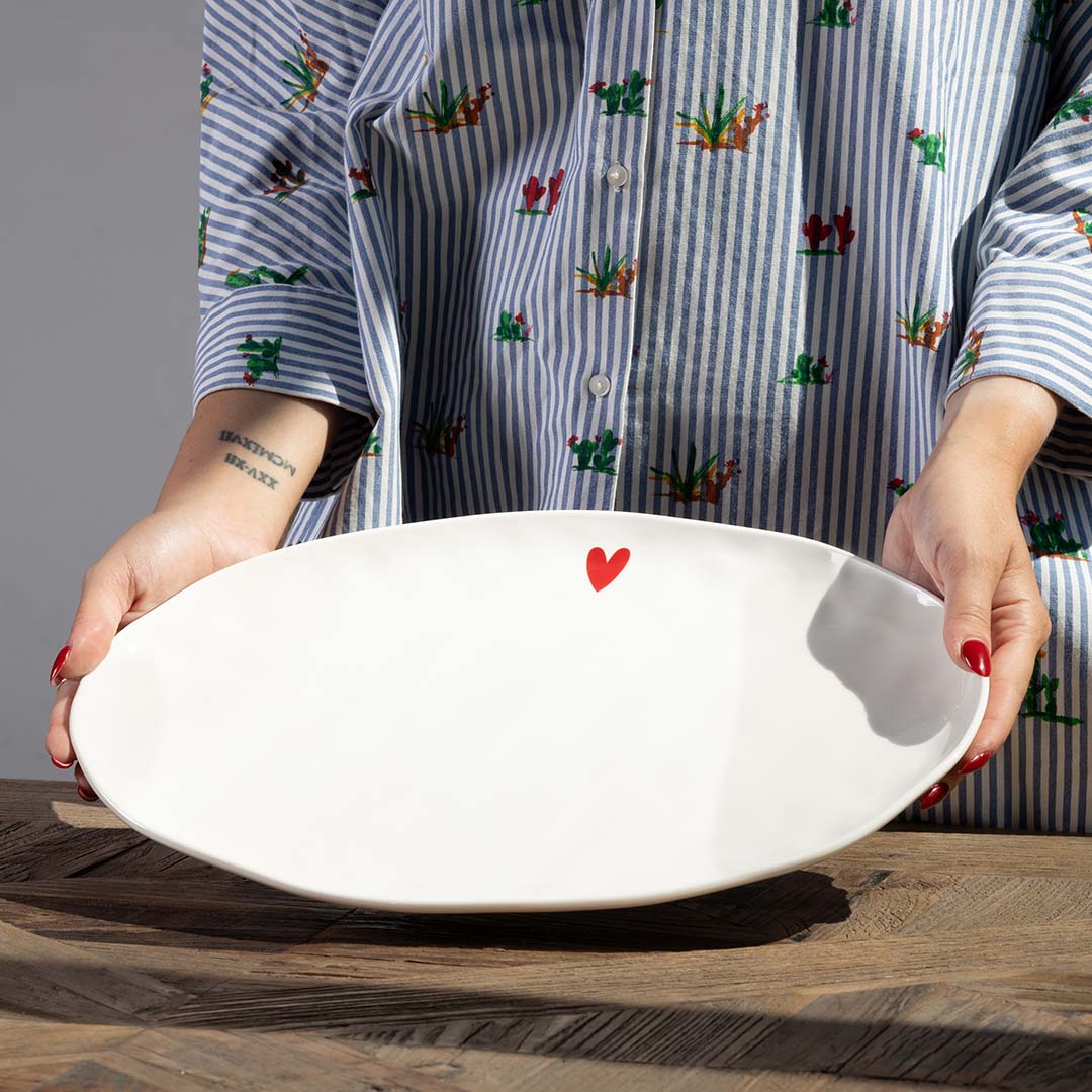 Piatto Ovale "Cuore"