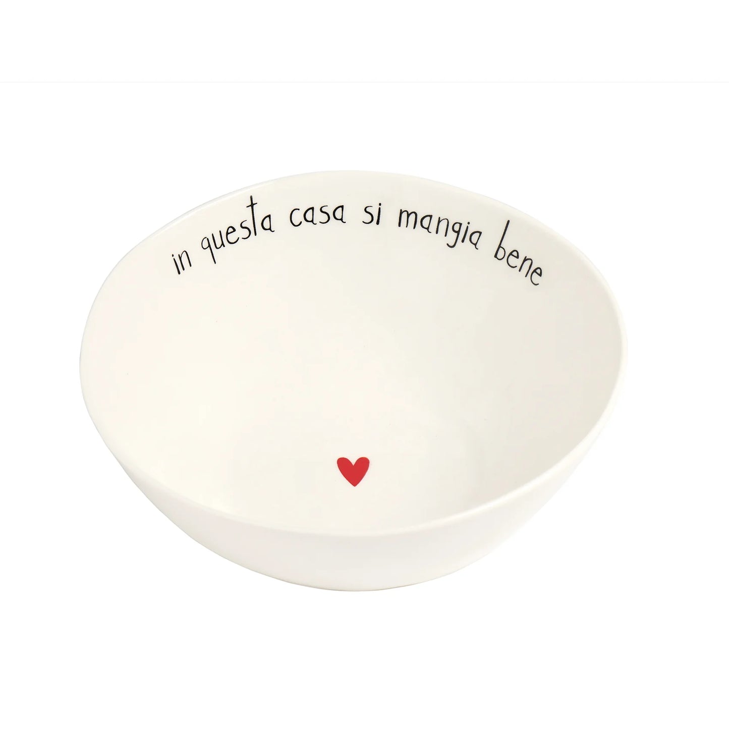 Insalatiera ø 20 "In questa casa si mangia bene"