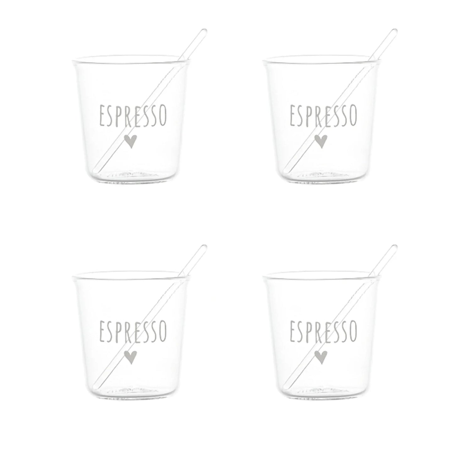 Set 4 Bicchierini "Espresso"