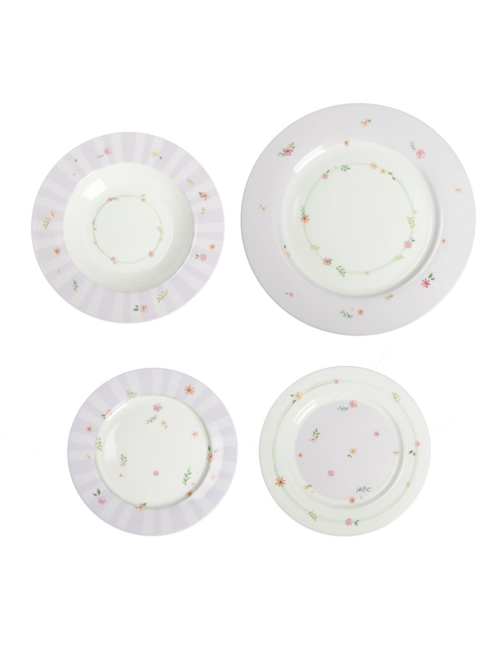 Set 6 Posti Tavola POLLINE Bone China - Lilla