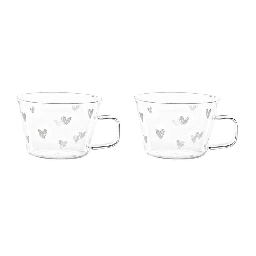 Set 2 Tazze Tè "Cuori"