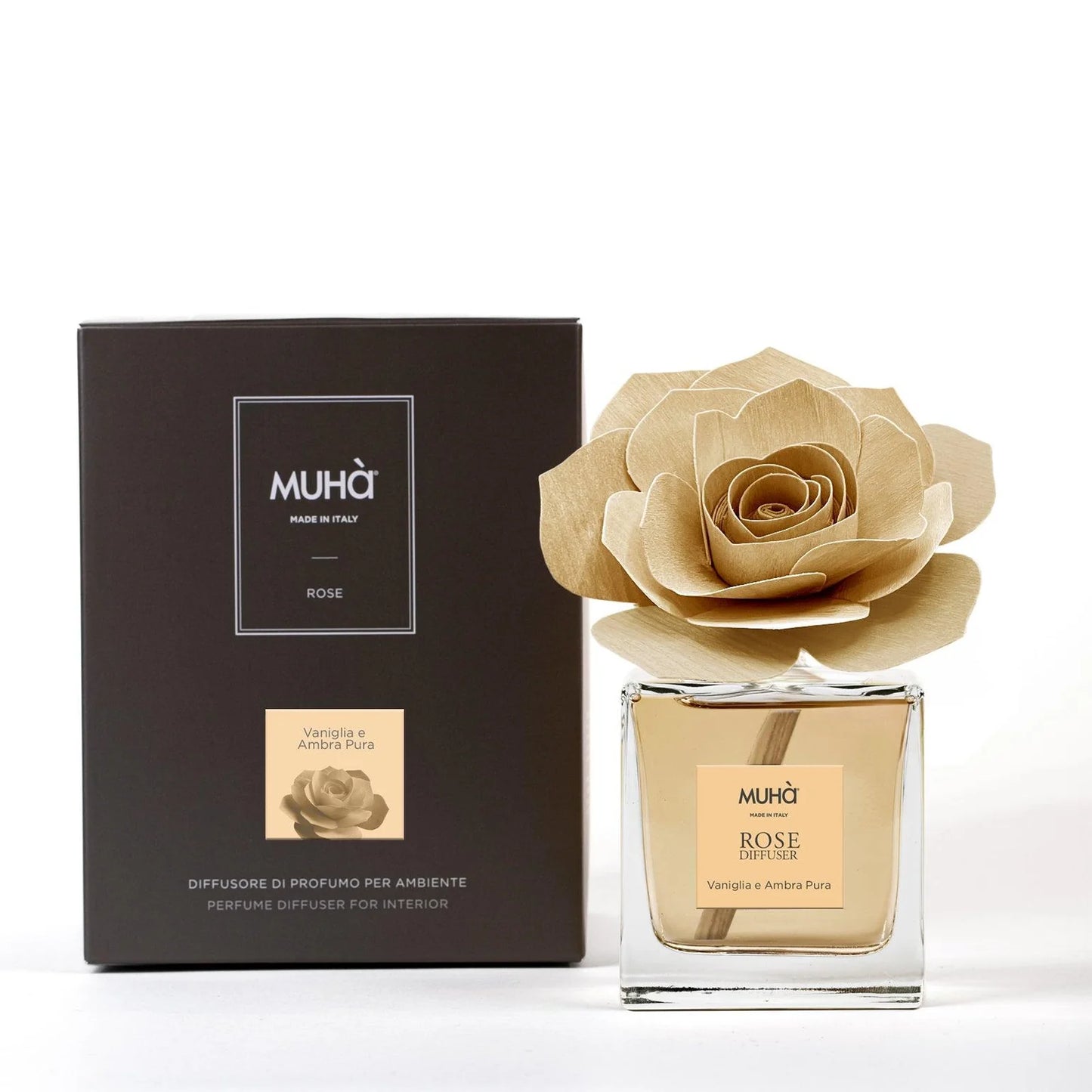 Profumatore d'ambiente Rosa - VANIGLIA E AMBRA PURA 50 ml