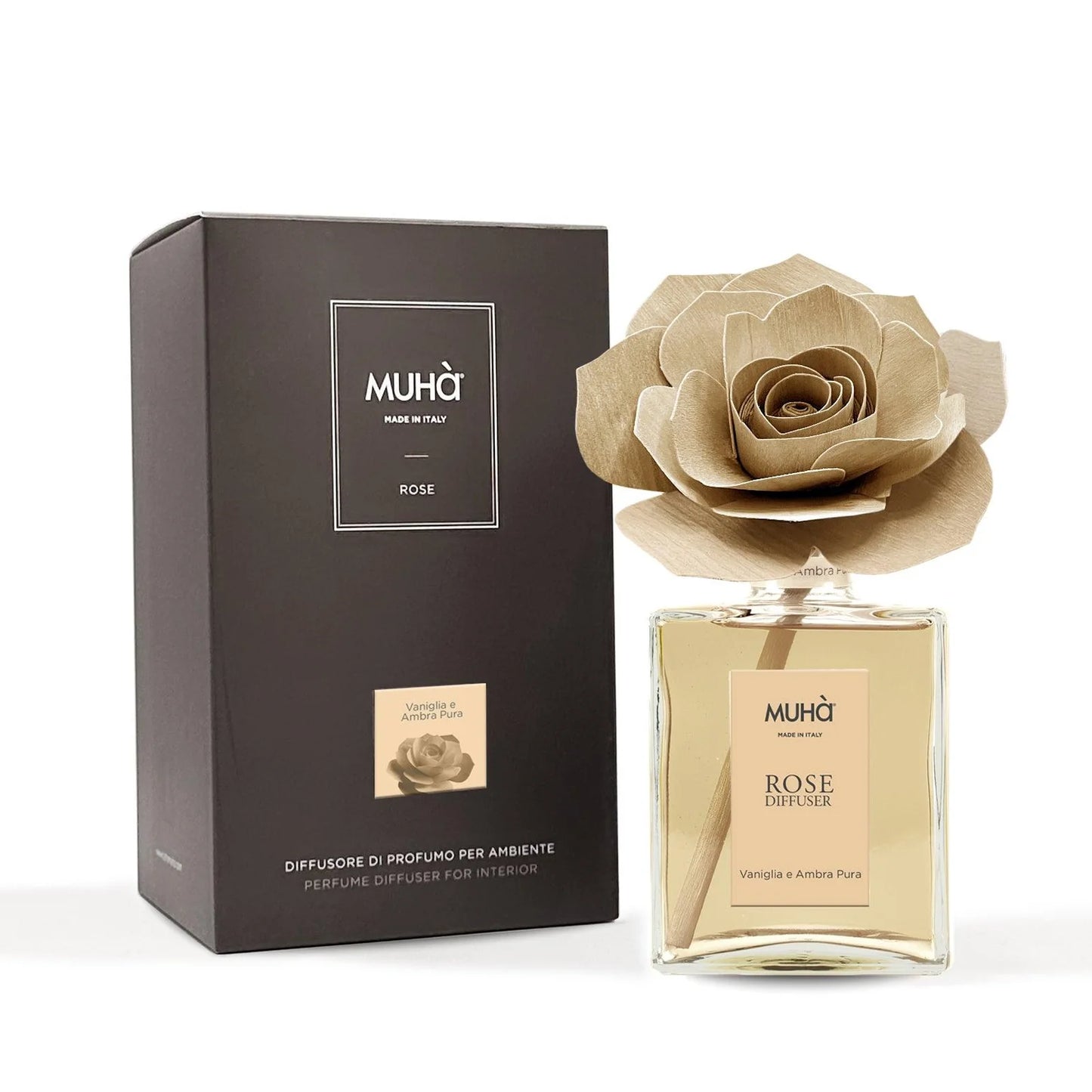 Profumatore d'ambiente Rosa - VANIGLIA E AMBRA PURA 50 ml