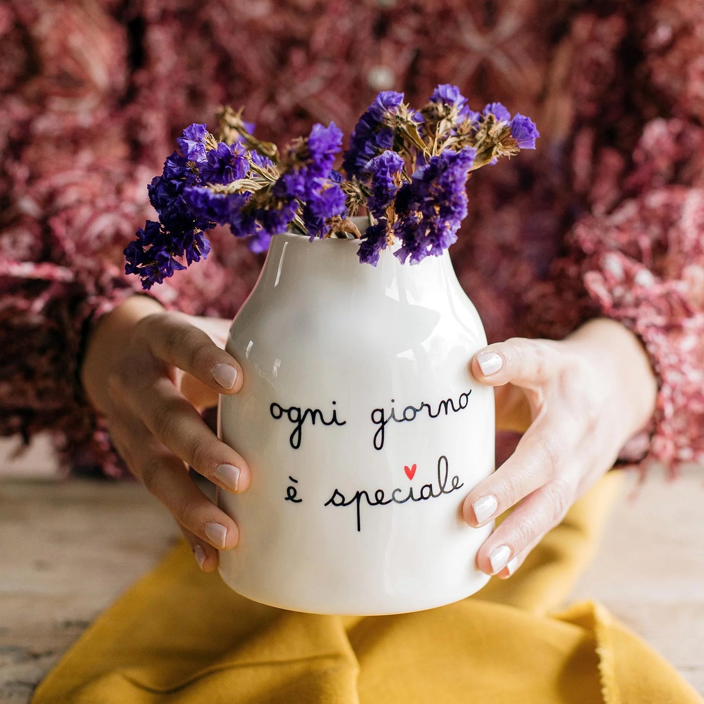 Vaso h13 cm "Ogni Giorno è speciale"