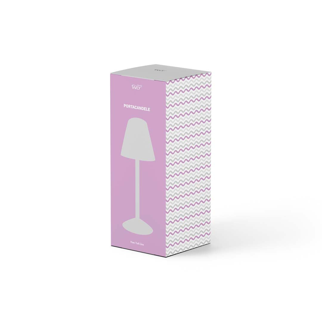 Porta Tealight in Vetro H25 - Vari Colori