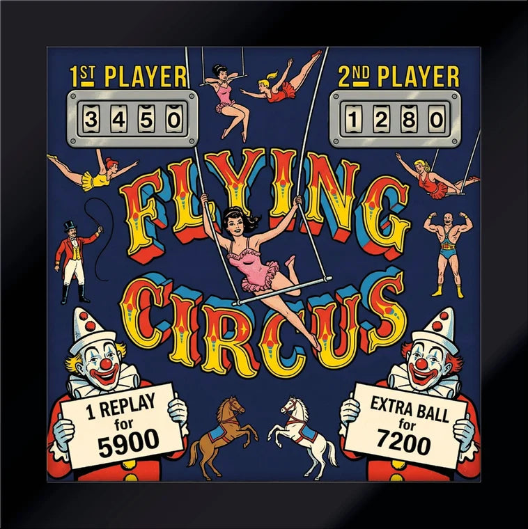 Quadro Flipper Luminoso - Circus