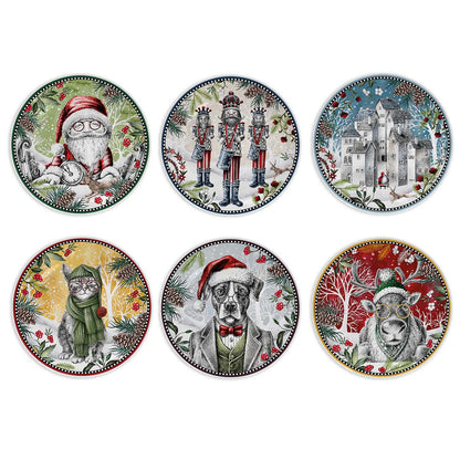 Set 6 Piattini Dolce Natale