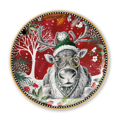 Piatto Panettone Natale - Vari Decori