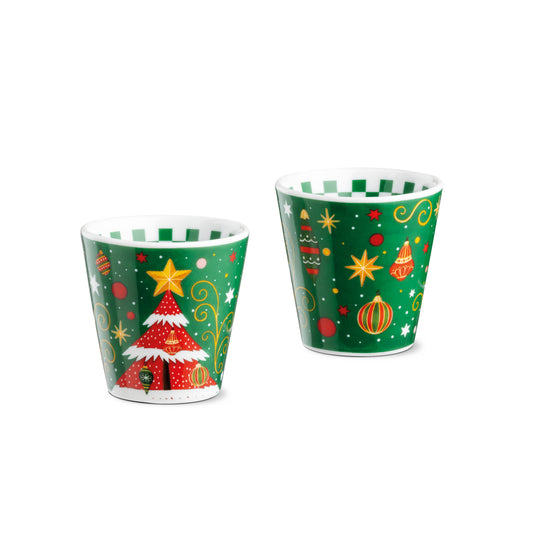 Set 2 Bicchierini Natale - Vari Decori