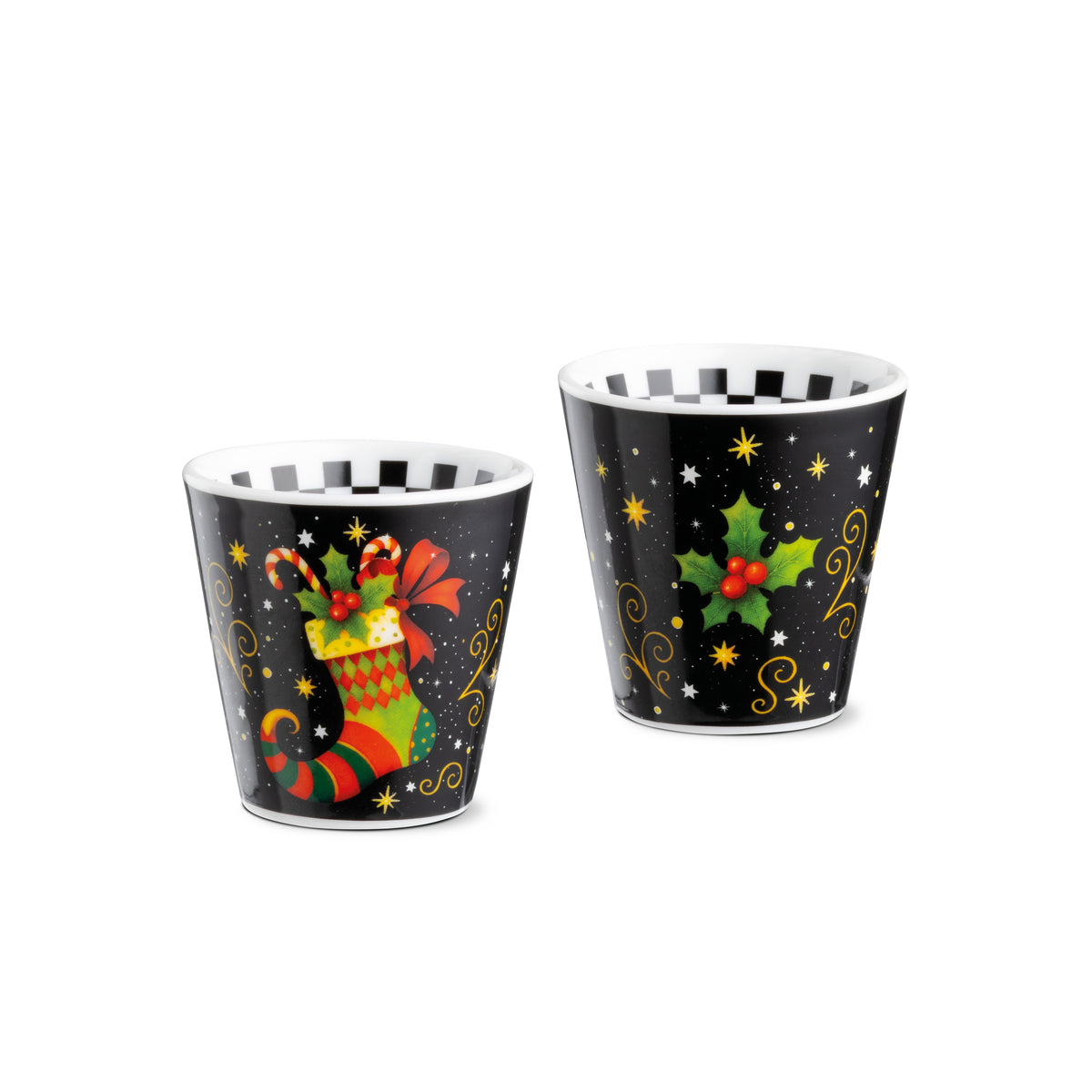 Set 2 Bicchierini Natale - Vari Decori