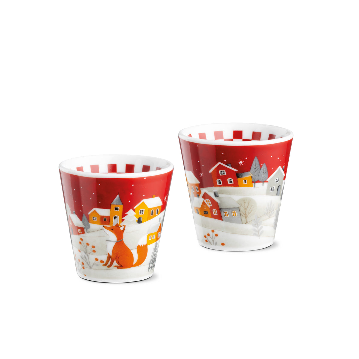 Set 2 Bicchierini Natale - Vari Decori