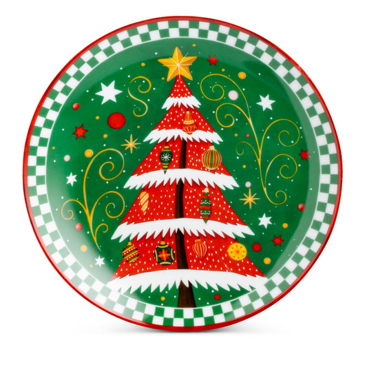 Piatto Panettone Natale - Vari Decori