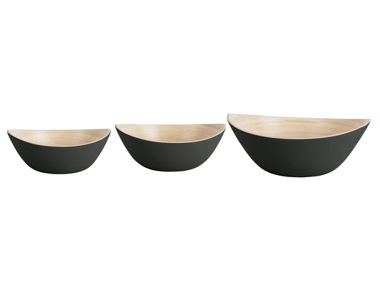 PURO Set 3 Ciotole Bamboo - Vari Colori