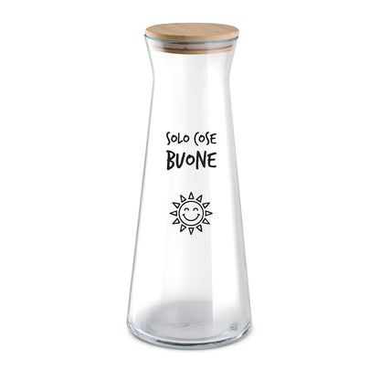 Caraffa con Tappo SMILE - Varie Scritte
