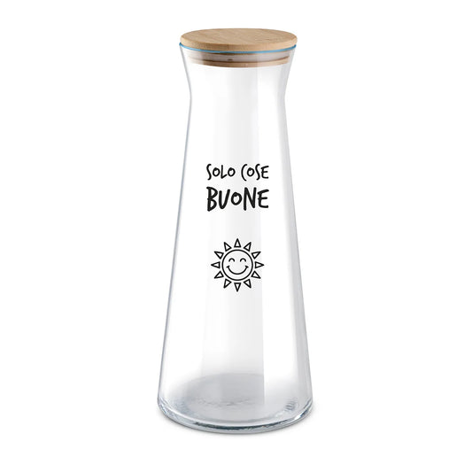 Caraffa con Tappo SMILE - Varie Scritte
